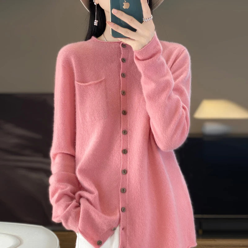 New Merino Wool Sweater Cardigan