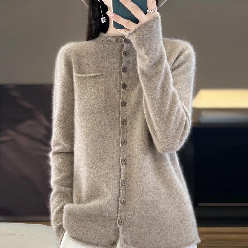 New Merino Wool Sweater Cardigan