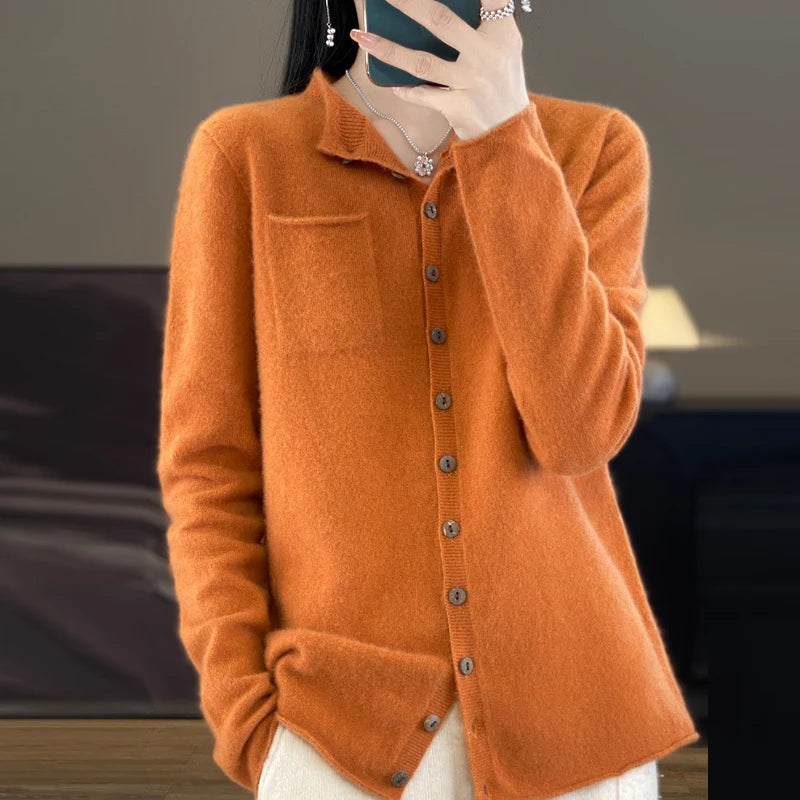 New Merino Wool Sweater Cardigan