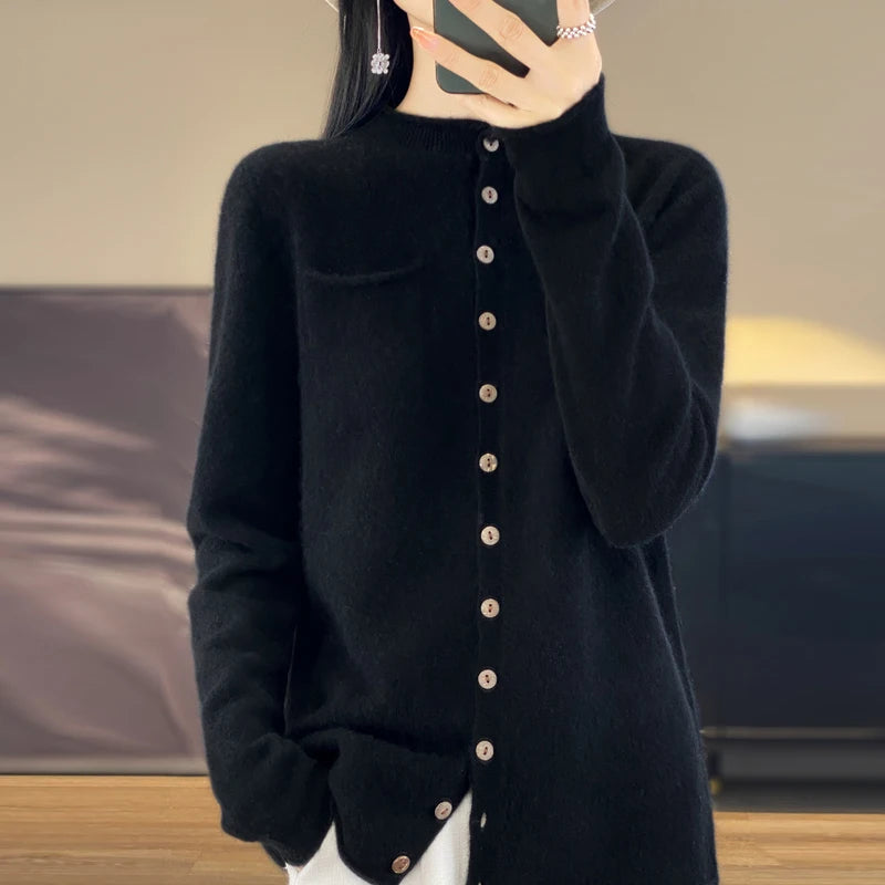 New Merino Wool Sweater Cardigan