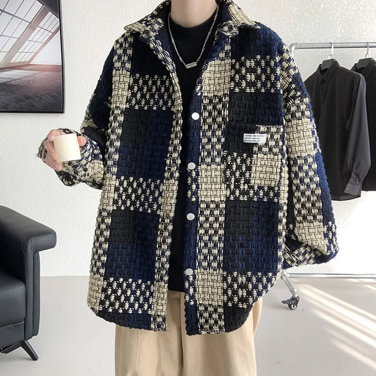 Men’s Retro Plaid Jacket