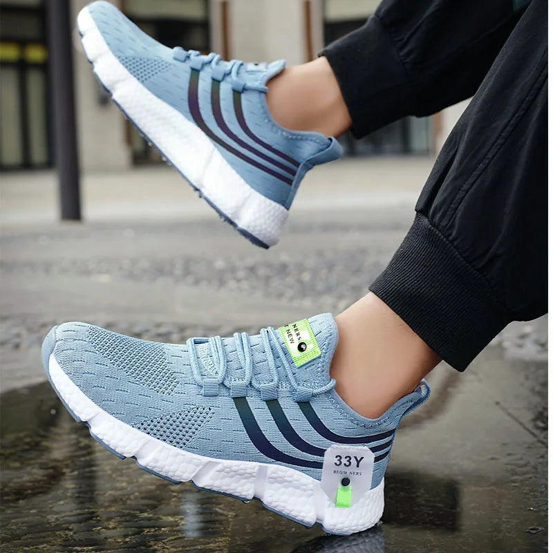Pair of Men’s Breathable Classic Running Sneakers