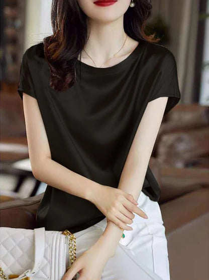 Women’s Silk Thin Short Sleeve Tee