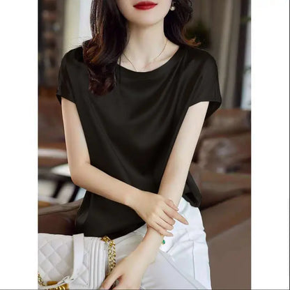 Women’s Silk Thin Short Sleeve Tee