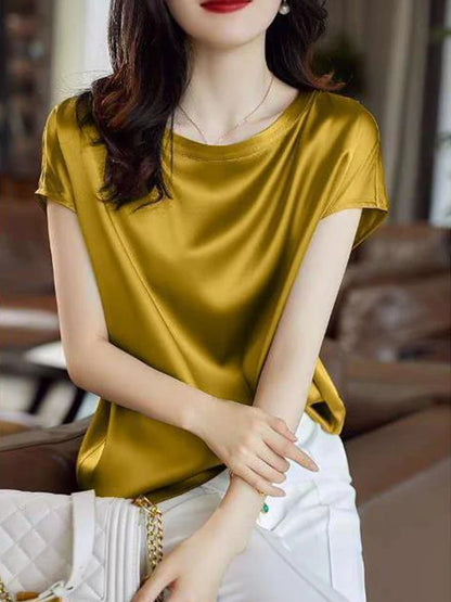 Women’s Silk Thin Short Sleeve Tee