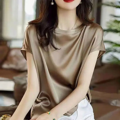 Women’s Silk Thin Short Sleeve Tee