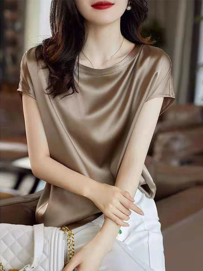 Women’s Silk Thin Short Sleeve Tee