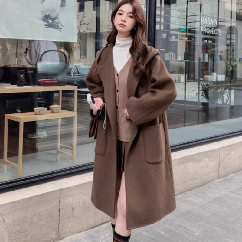 Women’s Hooded Long Coat