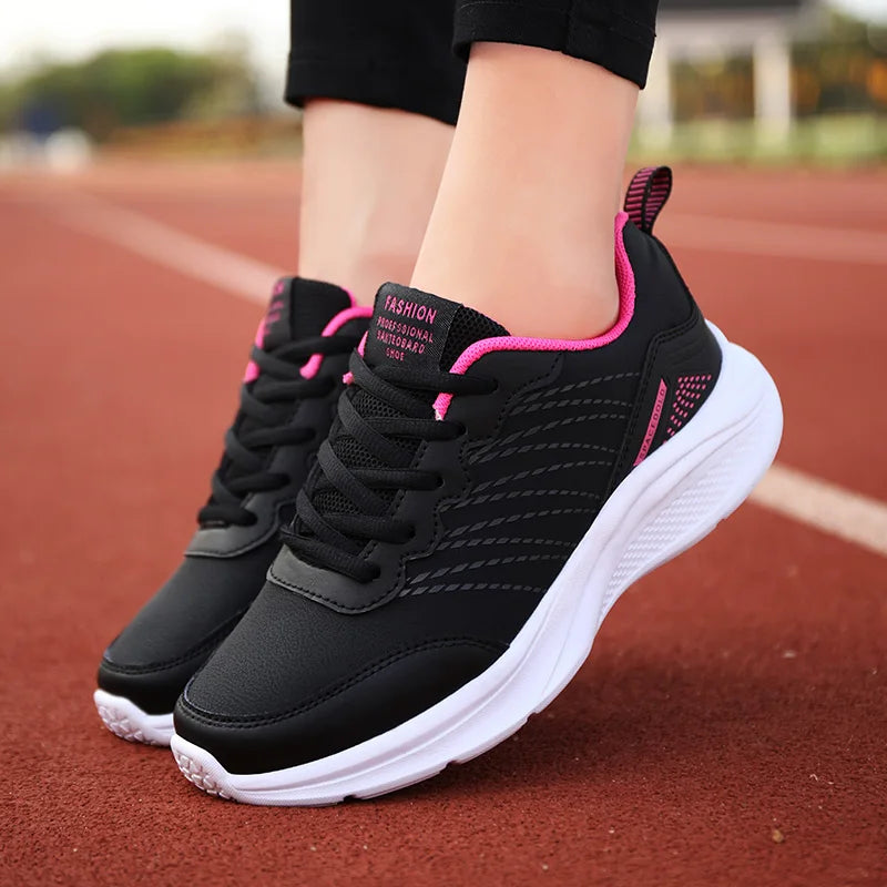 Pair of Women's Lace-Up Sneakers
