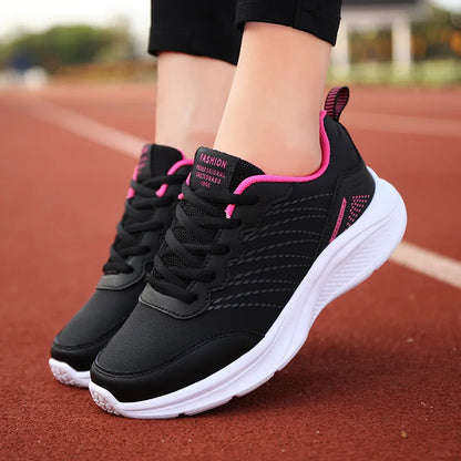 Pair of Women's Lace-Up Sneakers