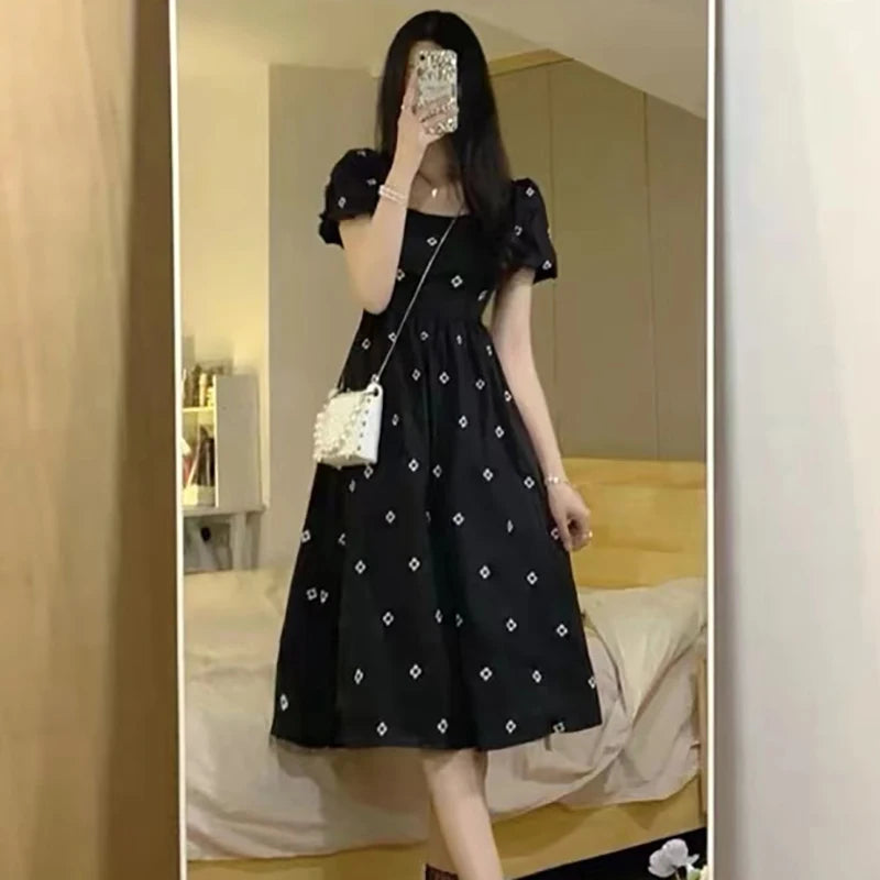 Elegant Floral Print Midi Dress
