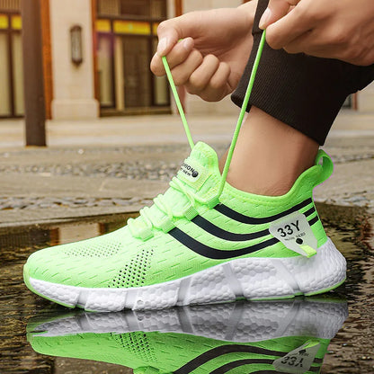 Pair of Men’s Breathable Classic Running Sneakers