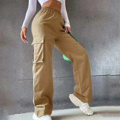 Women’s Cargo Trousers  Wide Leg Joggers