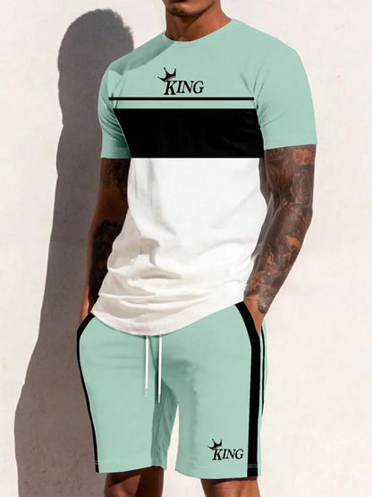 Men’s 3D Print Summer Sportswear Set