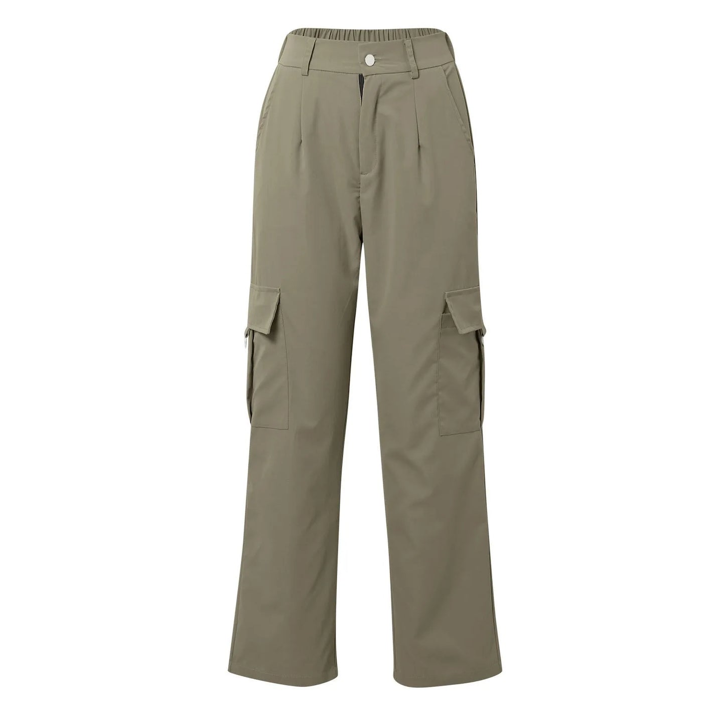 Women’s High-Waist Cargo Parachute Pants
