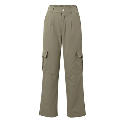 Women’s High-Waist Cargo Parachute Pants
