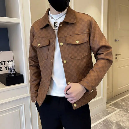 Men’s Light Luxury Lapel Collar Jacket