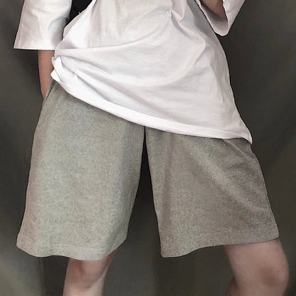 Women's Summer Gray Wide-Leg Shorts