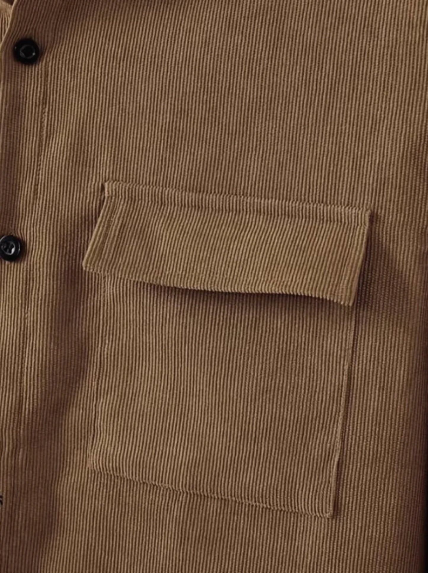 Men’s Solid Color Corduroy 2-piece set