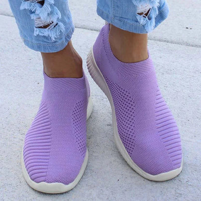 Pair of Women's Slip-On Casual Sneakers