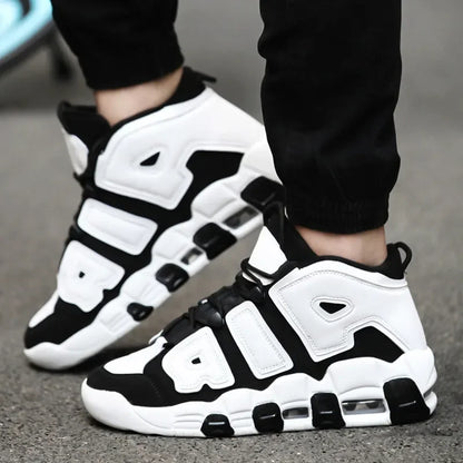 Pair of Men’s High-Top Running Sneakers