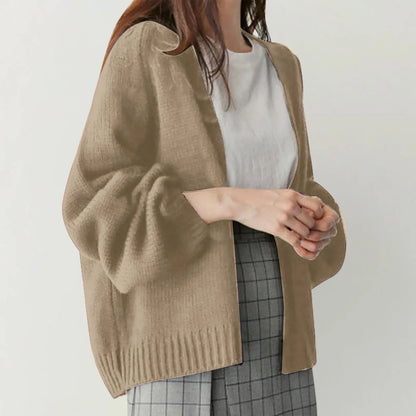 Women's Open-Front Knitted Cardigan