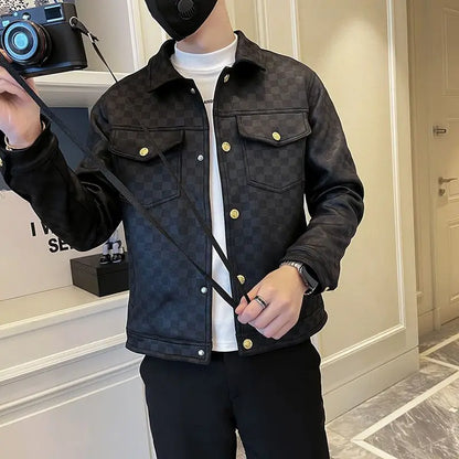 Men’s Light Luxury Lapel Collar Jacket