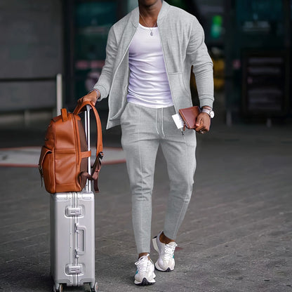 Autumn Winter Men's Casual Blazer Set  