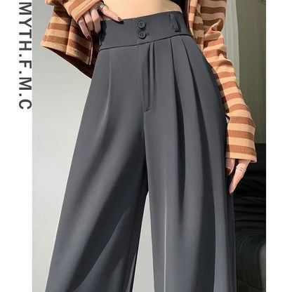Elegant Wide-Leg High-Waist Pants