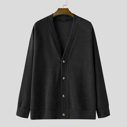 Men’s Vintage-Style V-Neck Cardigan