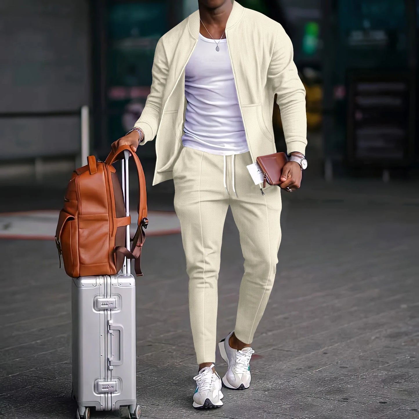 Autumn Winter Men's Casual Blazer Set  