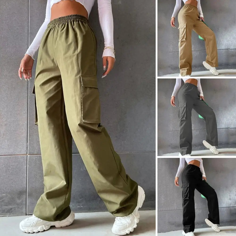 Women’s Cargo Trousers  Wide Leg Joggers