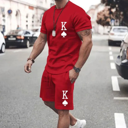 Men’s 3D Print Summer Sportswear Set