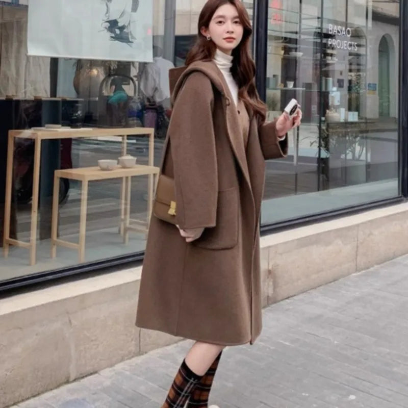 Women’s Hooded Long Coat