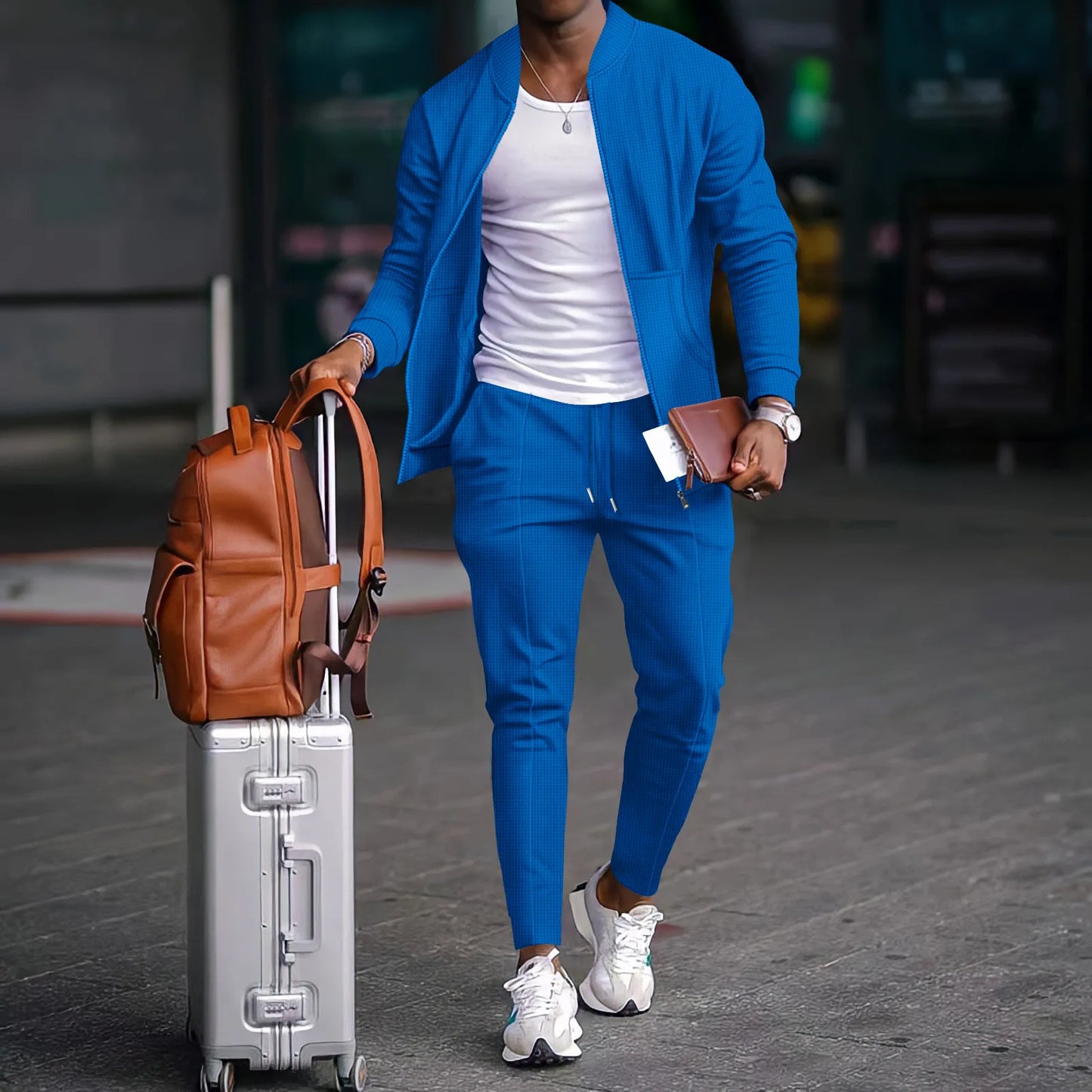 Autumn Winter Men's Casual Blazer Set  