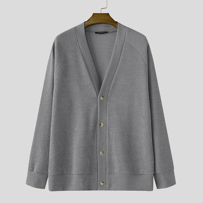 Men’s Vintage-Style V-Neck Cardigan