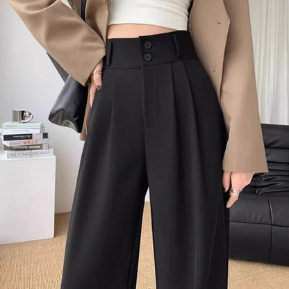 Elegant Wide-Leg High-Waist Pants