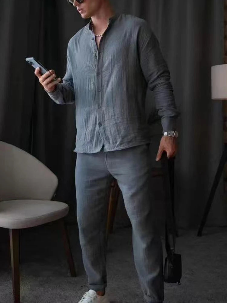 Men’s Cotton Two-Piece Suit