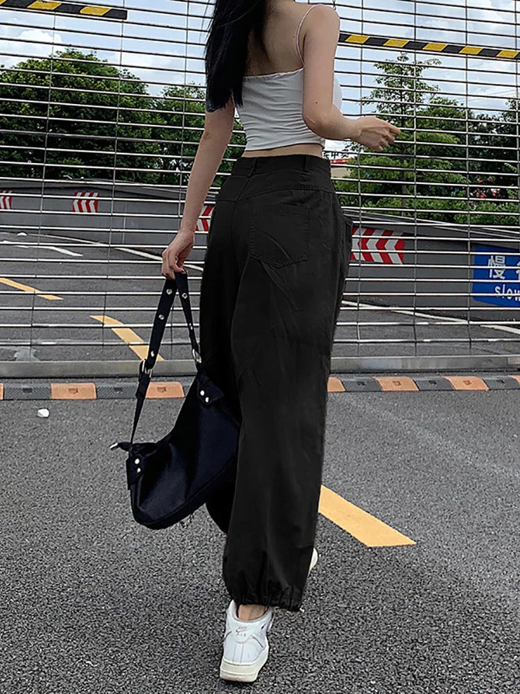Y2K Khaki Oversized Cargo Pants