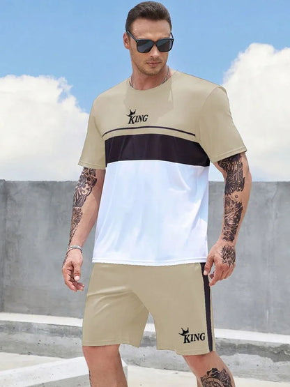 Men’s 3D Print Summer Sportswear Set