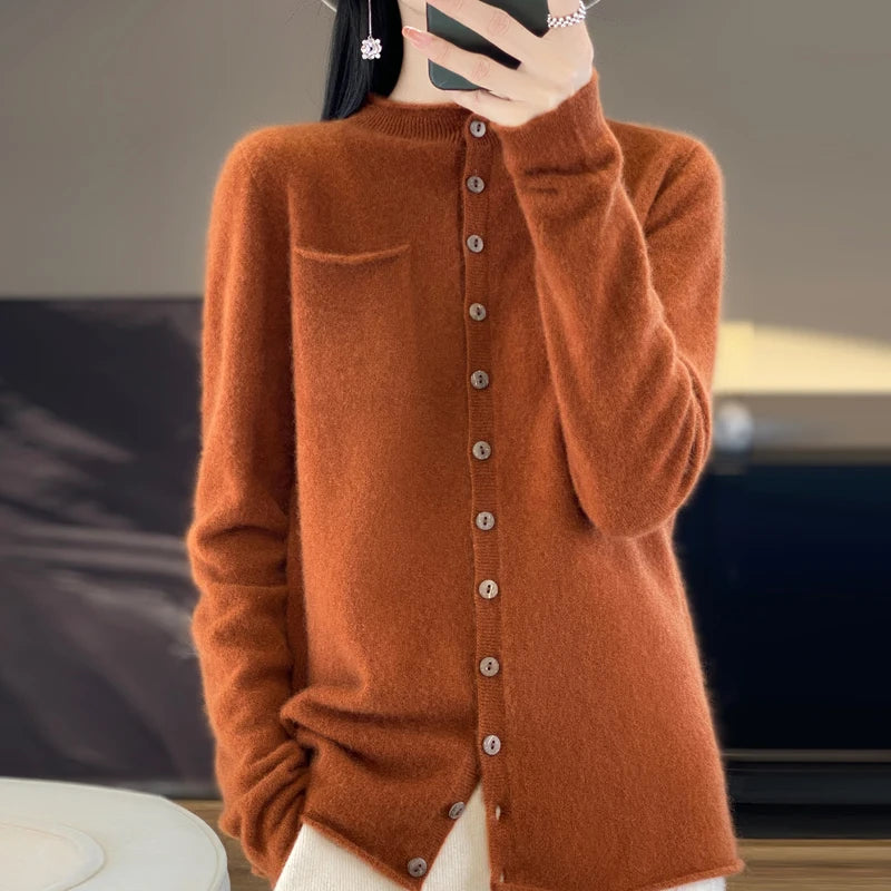 New Merino Wool Sweater Cardigan