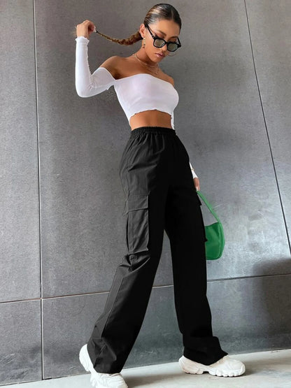 Women's Wide-Leg Cargo Pants