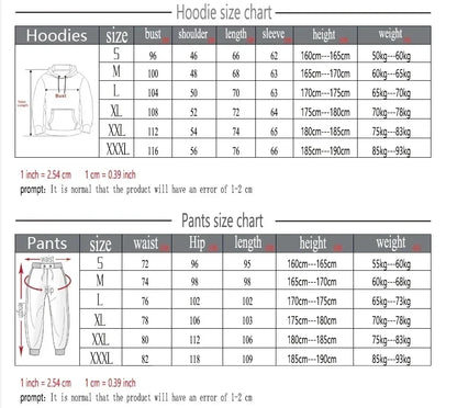 Men Crewneck Hoodie & Sweatpants Set