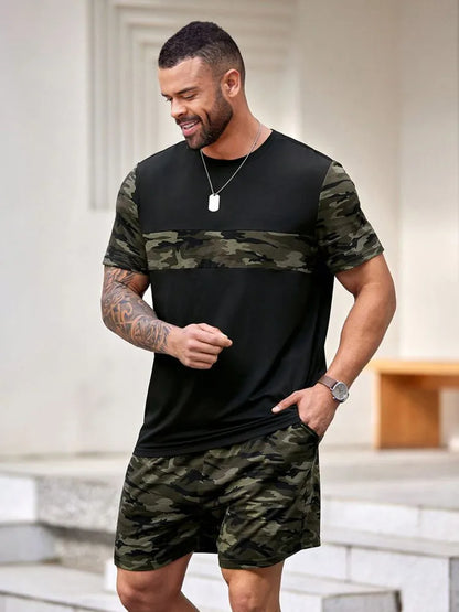 Men’s 3D Print Summer Sportswear Set