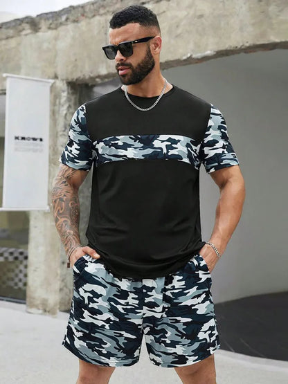 Men’s 3D Print Summer Sportswear Set