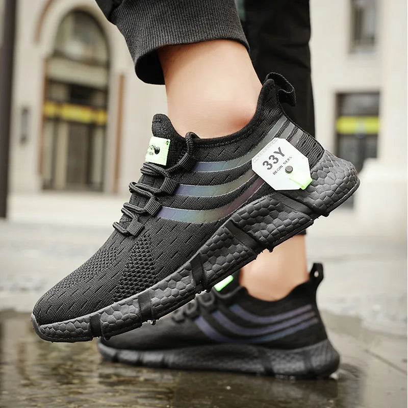 Pair of Men’s Breathable Classic Running Sneakers