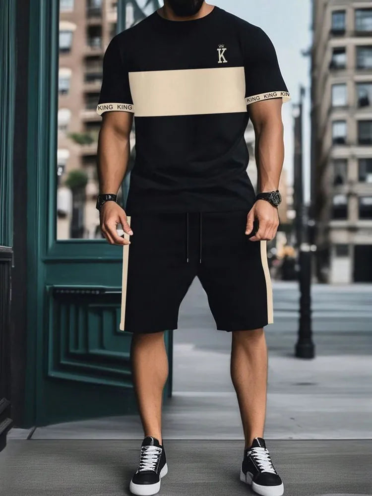 Men’s 3D Print Summer Sportswear Set