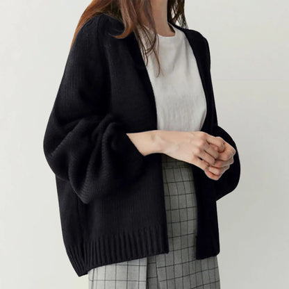 Women's Open-Front Knitted Cardigan