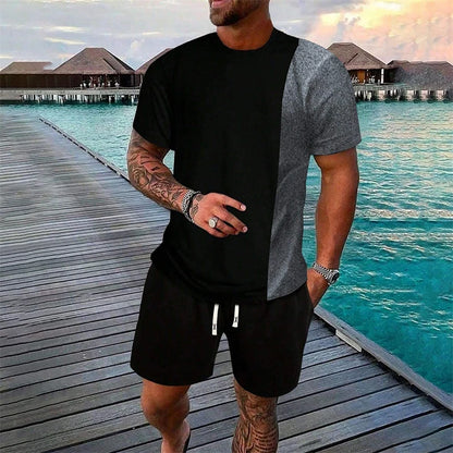 Simple Cross Printed Short-Sleeved T-Shirt