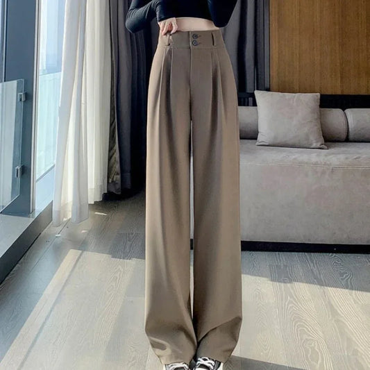 Elegant Wide-Leg High-Waist Pants